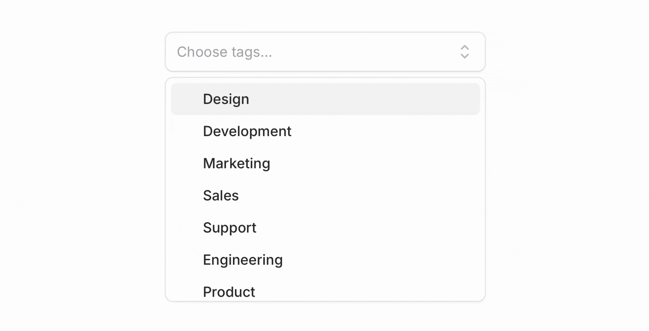 Pillbox combobox using create option to add a new tag