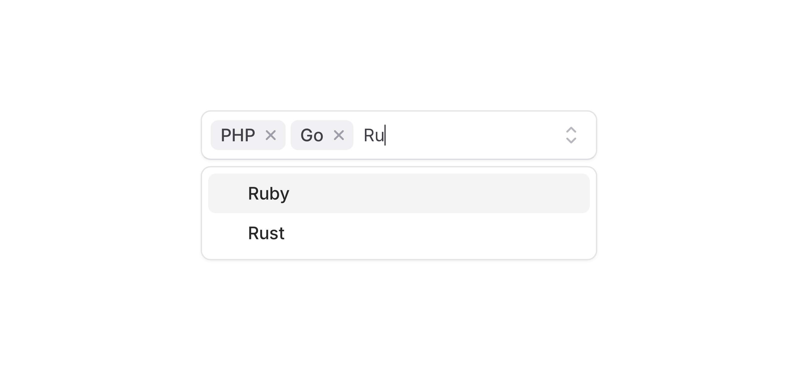 Pillbox combobox using create option to add a new tag