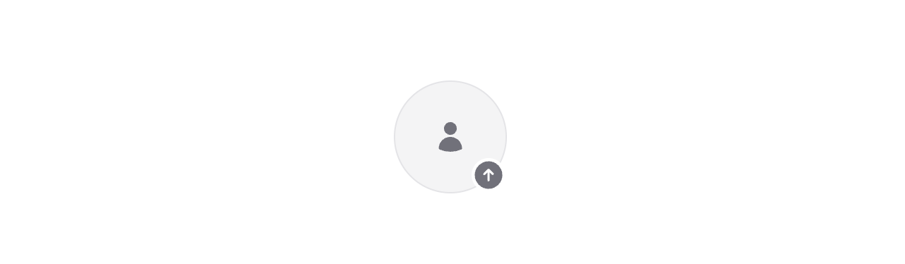 Custom avatar uploader with circular design