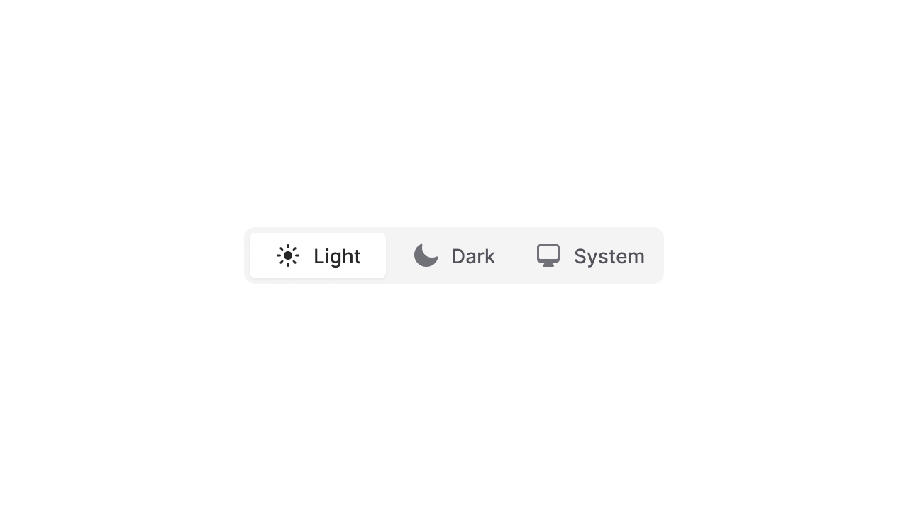 Segmented radio buttons variant